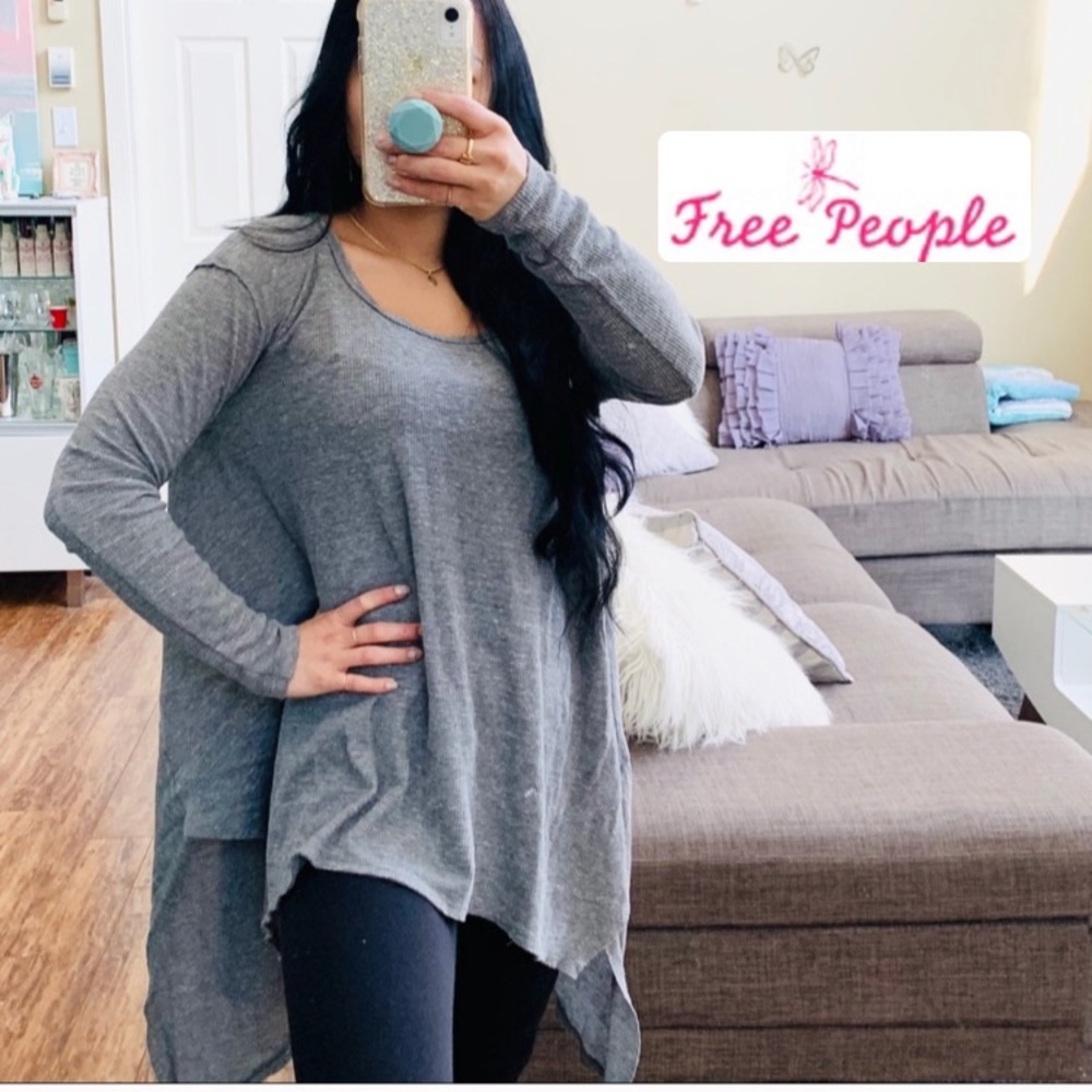 𝓯𝓹🦋FREE PEOPLE THERMAL HI LOW LONG SLEEVE SHIRT